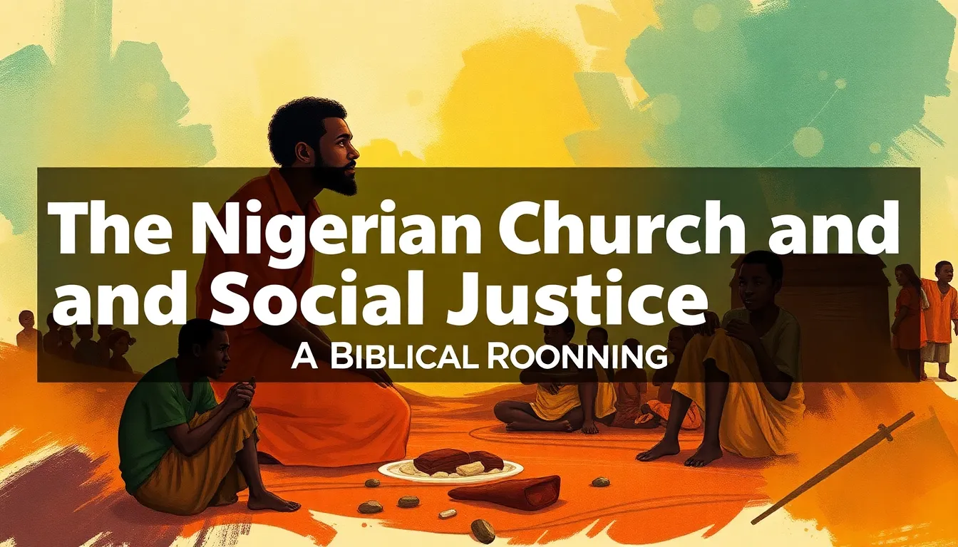 The Nigerian Church and Social Justice: A Biblical Reckoning