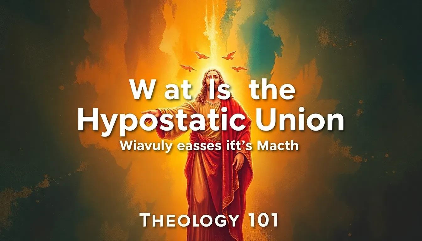 What Is the Hypostatic Union and Why Does It Matter?